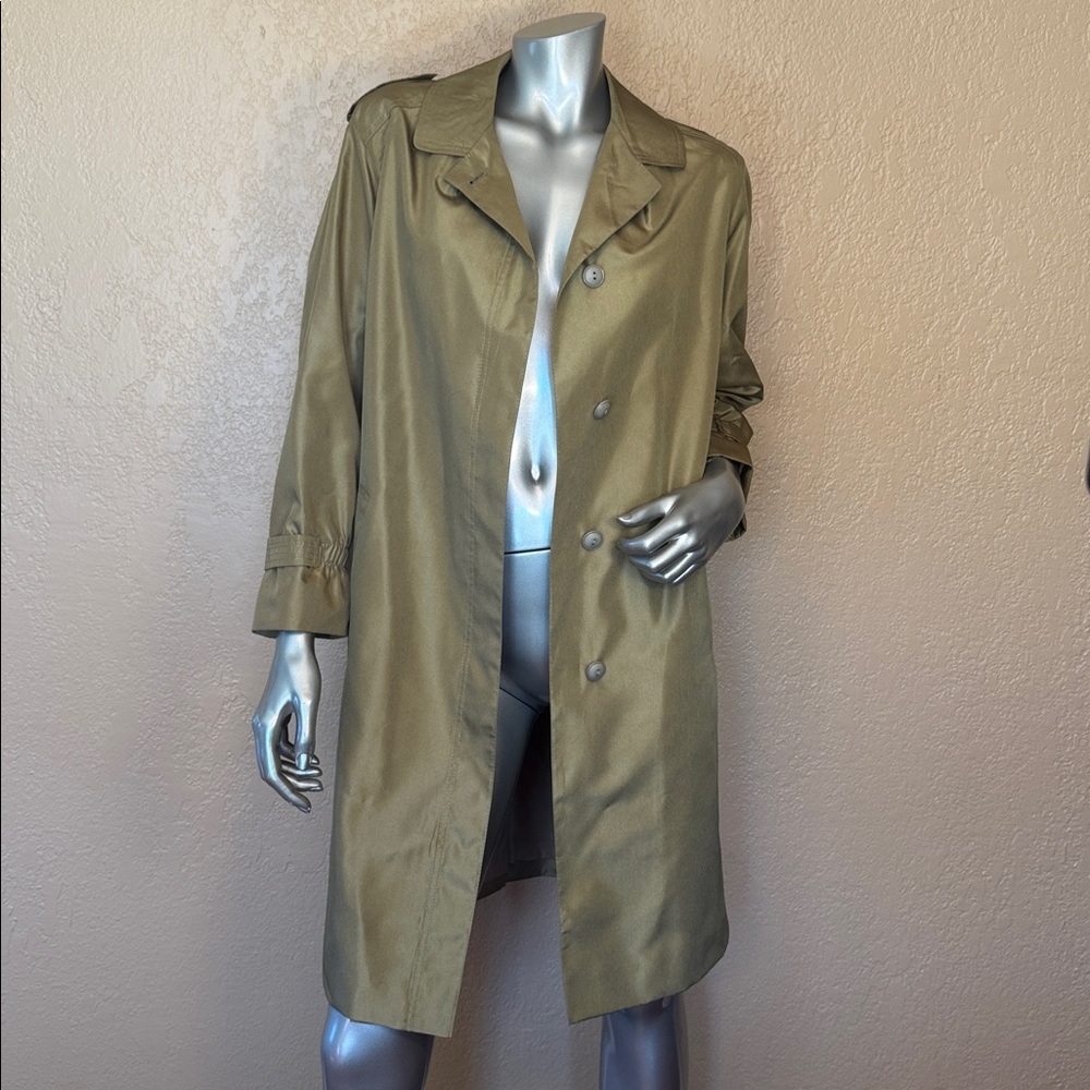 Vintage claude harvey Paris Gold Oversized Style Trench Coat